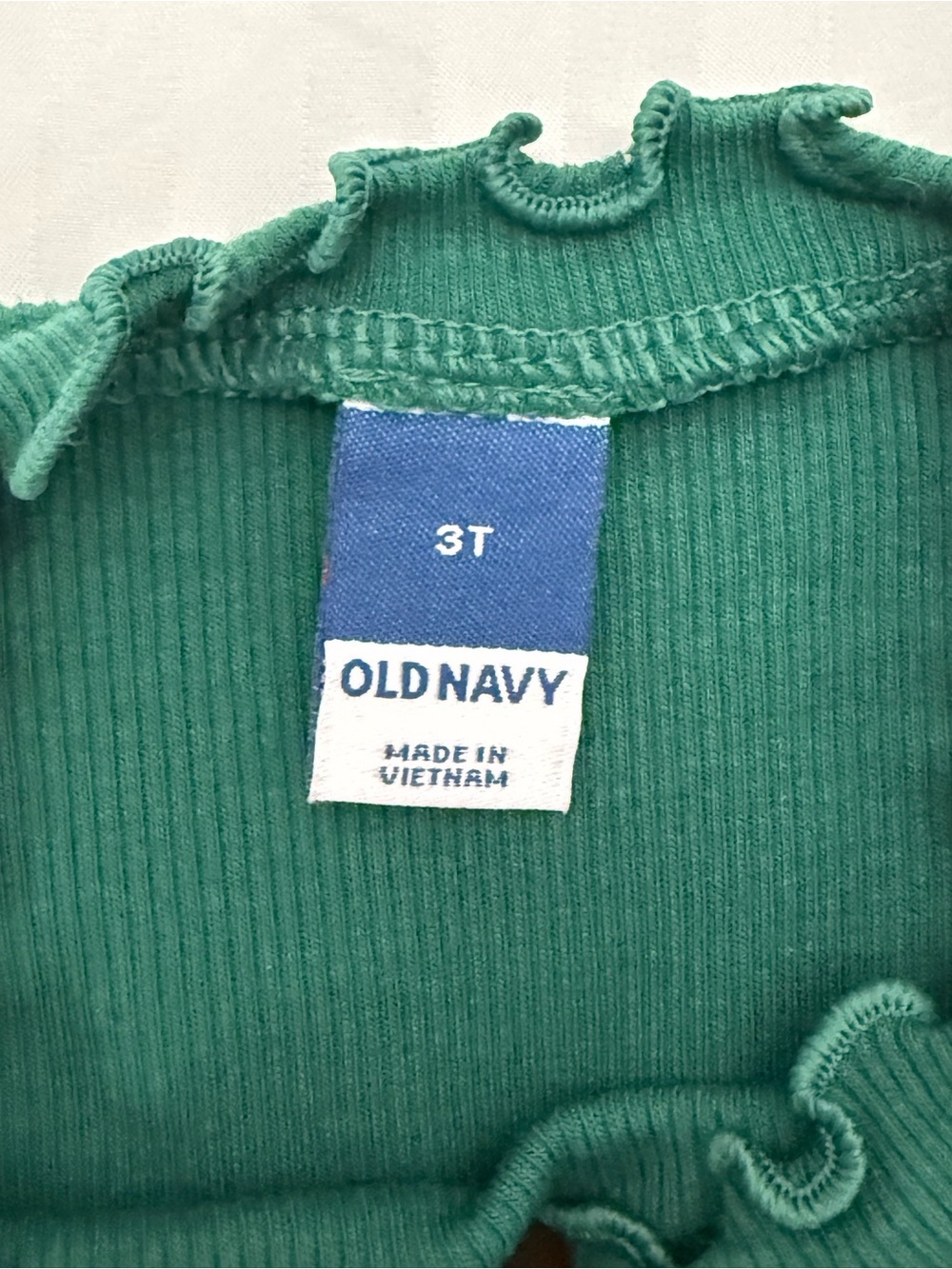 Old Navy Dark Green Skirt Set with Gold Reindeer Accents - Picture 3 of 4